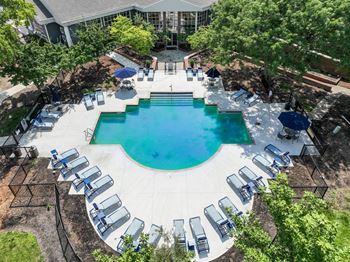 Resort style swimming pool with sun deck